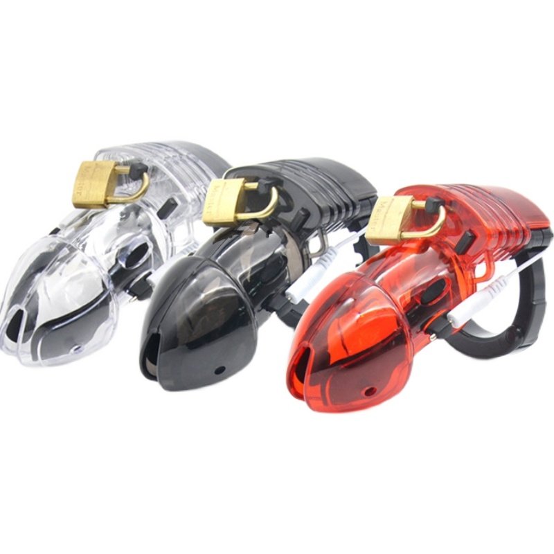 Spice toy male with a masturbator electric shock virginity lock sm Penis Lock JJ Tune Teaching Virginity Locks Adult Supplies