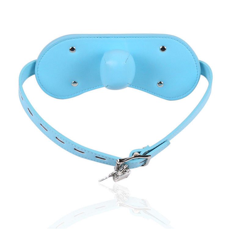 Lockable Spice Mouth Setto black anti-spitting mask Type of mouth Cork Mouth ball Shackle Adults Supplies