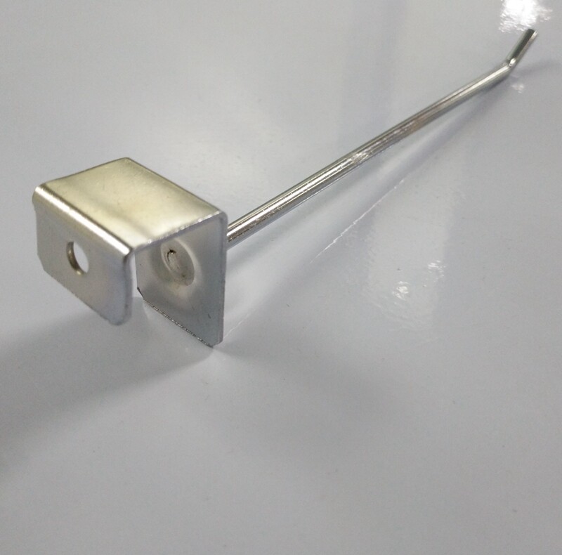 Single line display shelf hook Supermarket Chi-square tube Single line hook Beam hook Jewelry mobile phone accessories square tube hook
