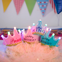 Baby birthday crown hat will shine childrens hat birthday party decoration cake hat decoration