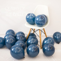 10 inch thick blue latex balloon childrens baby birthday decoration balloon party scene layout