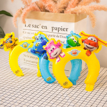 Super Pan Ledi cartoon headband aluminum balloon childrens baby birthday balloon decoration party arrangement