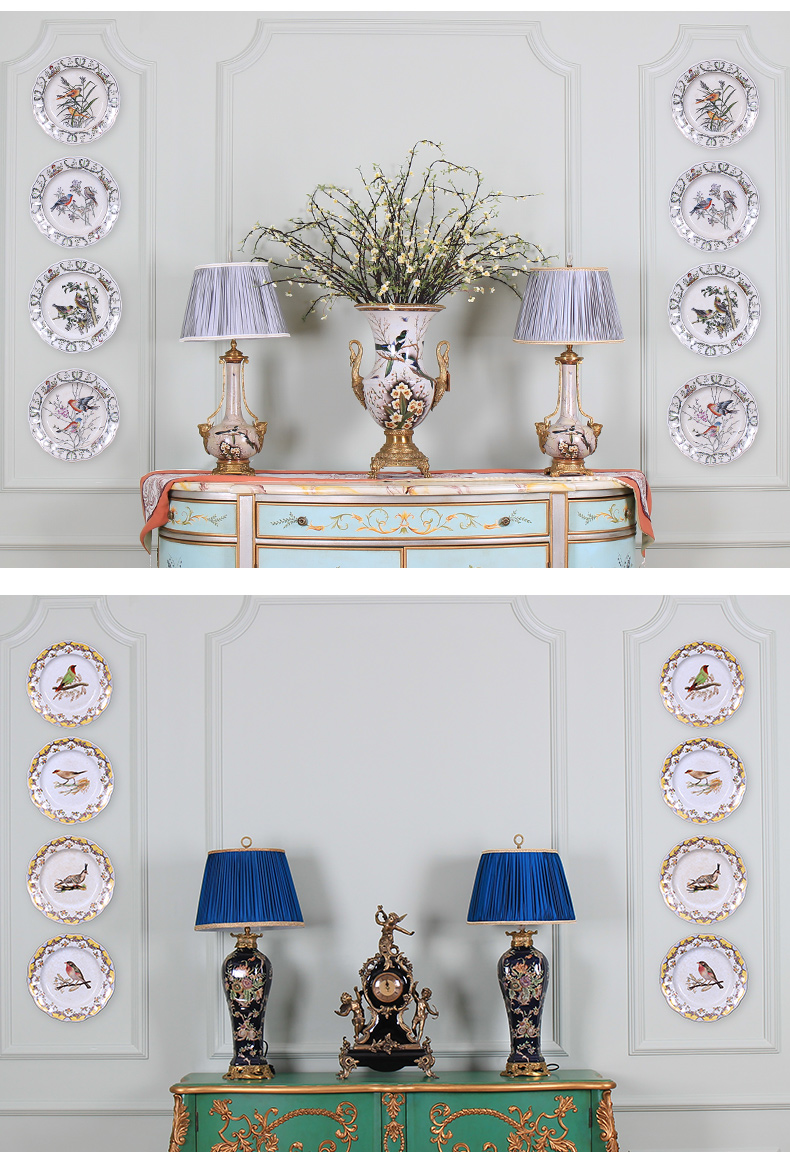 European creative decoration decoration plate furnishing articles American household act the role ofing is tasted setting wall hanging dish ceramic sat dish