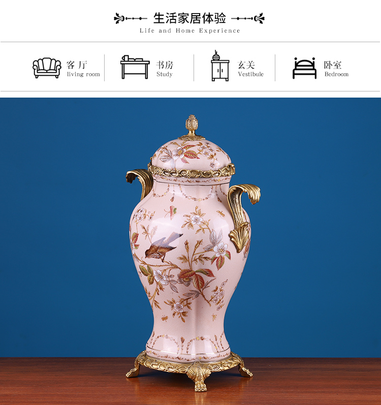 New classical household soft outfit storage tank wine furnishing articles American European sitting room porch ceramics handicraft ornament