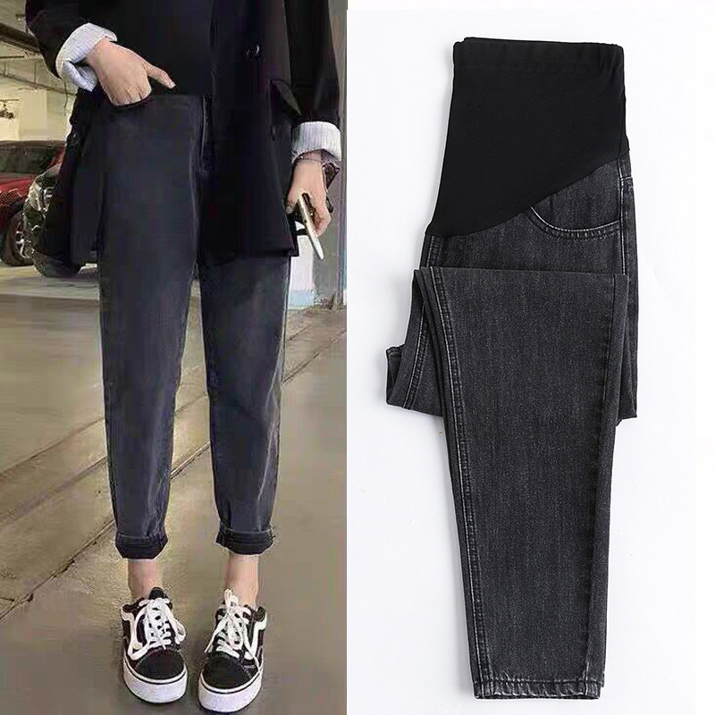 Pregnant Woman Pants Spring Autumn Wear 2022 New pregnant woman Jeans Fashion style Loose Broadlegged Pants Pregnant pregnant women Inside Pants