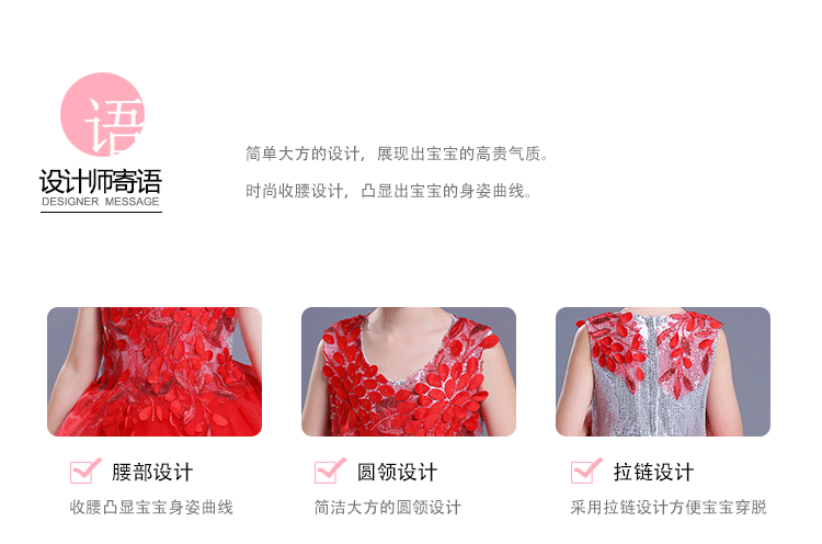 Ngày thiếu nhi Trang phục biểu diễn ngày thiếu nhi Trang phục nữ Tutu hợp xướng lớn Quần áo mẫu giáo Trang phục biểu diễn dễ thương Đọc thơ áo khoác trẻ em 10 tuổi
