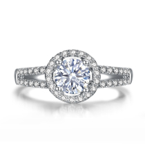 18K gold diamond ring womens group set diamond ring GIA loose diamond custom dr series wedding ring proposal