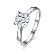 PT950 platinum bull head diamond ring 30 points 50 points diamond ring female 1 carat begging for a wedding diamond ring