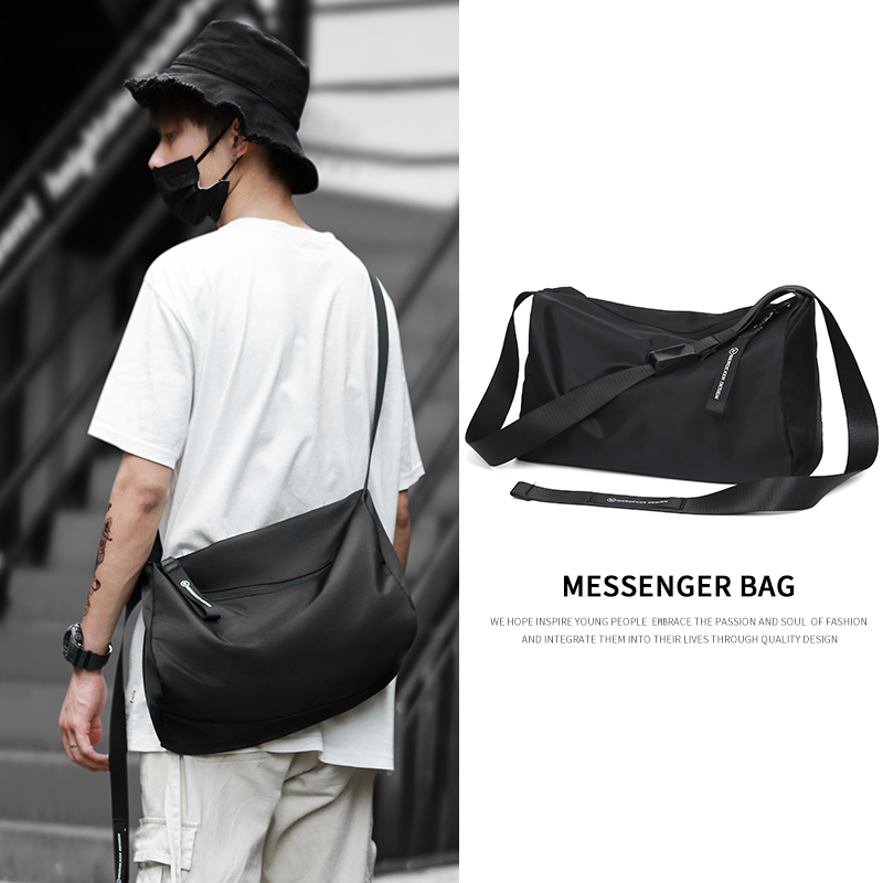 Hong Kong I Tgreg single shoulder diagramidal satchel men's bag large capacity Leisure sports Fitness Postbag men's bag damp