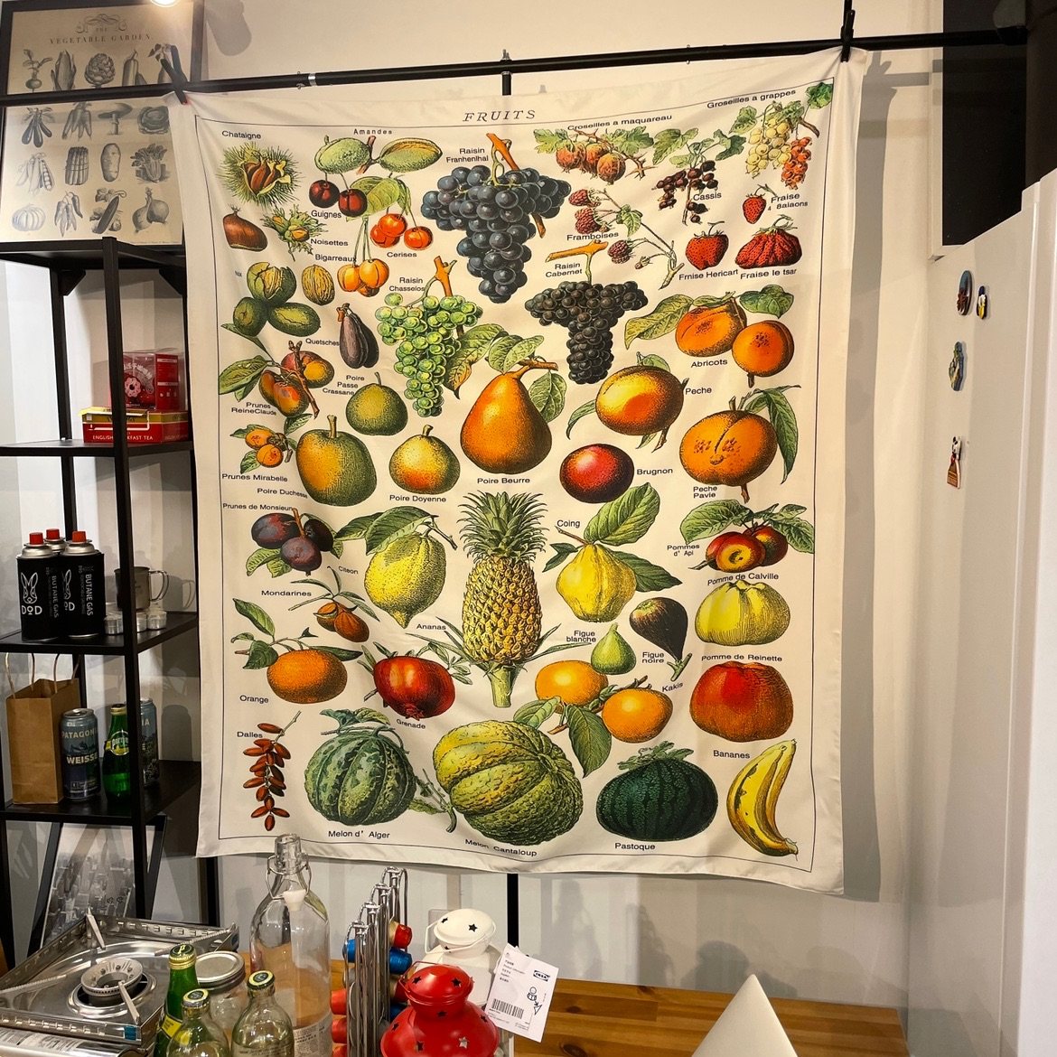 American artist fruit American Cavallini retro American country background cloth hanging cloth