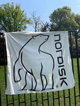 Nordisk Hanging Cloth Trim Cloth Black & White Outdoor Camping Cloth Beach Towels Outdoor Photo Picnic Cloth