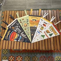 Felt Camping Triangle Banner Outdoor Camping Flag Home Aesthetic decoration campingpennant