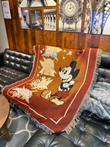 Red Mickey nostalgic retro tapestry living room decorated with tapestry art