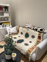 Great price reduction Posey Miamie folk Sofa Blanket Knit Geometric Decoration Blanket Sofa Towels bed cover blanket Baku