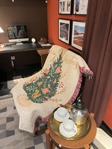 Merry Christmas Christmas squirrels pine pine pine 90 * 150 blanket tapestry