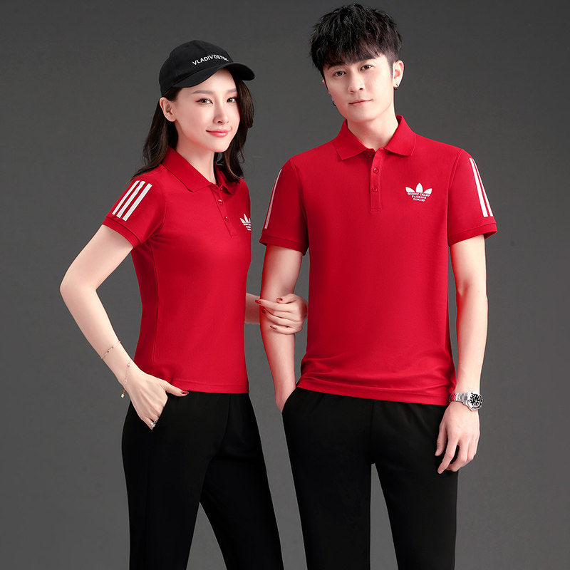 361 Summer turn-over lovers sports suit Jordan Noo men and women general group purchase of pure cotton short sleeve long pants casual wear