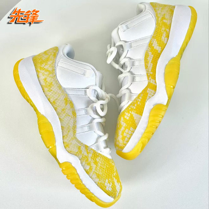 Pioneer Sports Air Jordan 11 Low Aj11 Yellow Snake Low-Top Retro Basketball Shoes Ah7860-107 Pioneer Sports Air Jordan 11 Low Aj11 Yellow Snake Low-Top Retro Basketball Shoes Ah7860-107