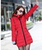 Mùa đông 2018 new slim down cotton nữ phiên bản Hàn Quốc của phần dài áo khoác cotton Áo khoác cotton mỏng áo phao lót lông cừu nữ Bông