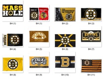 Foreign trade Boston brown bear outdoor flag car flag series NHL Boston Bruins Car Flag