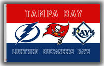 Foreign Trade Cargo Tampa Bay Lightning Bolt flag series Tampa Bay Lightning Car Flag