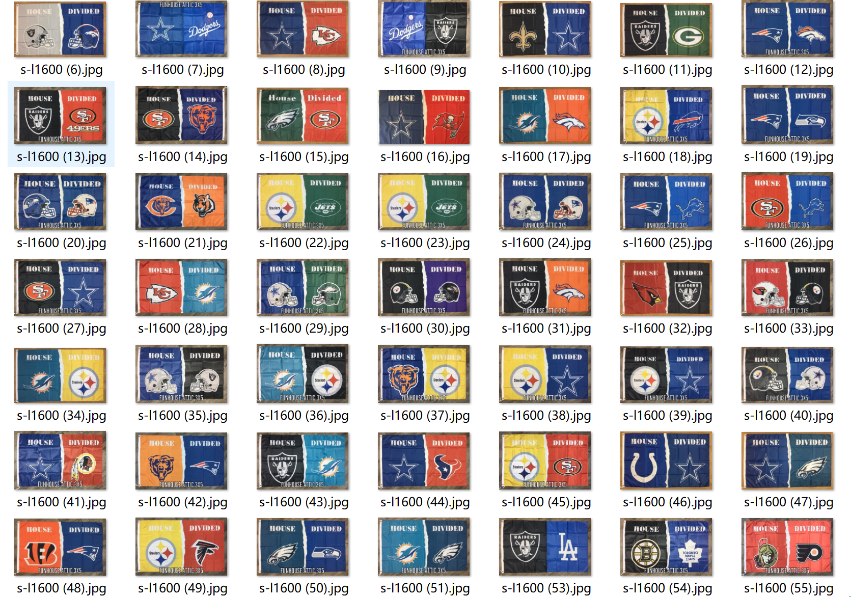 Custom hockey team fan flag car flag Custom house divided Flag Amazon WISH