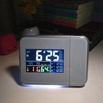 Electronic alarm clock Creative personality Smart bedroom bedside Child student Simple male luminous multi-function projection clock