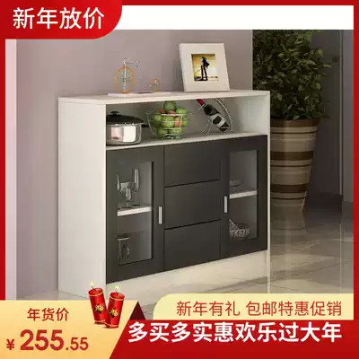 Household wine cabinet tea cabinet table simple storage cabinet dining room storage vertical simple storage cabinet retro