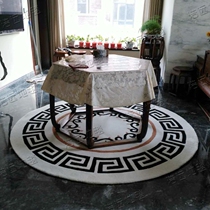 Chinese style European-style Plate Room Carpet Living Room Tea Table Sofa Bedroom Bedside Book Room Handcrafted Round Rug Custom