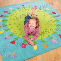 Cute Girl Princess Cartoon Childrens Room Carpet Parlor Bedroom Bedside Nursery School Early Teach Hand Thickened Carpet