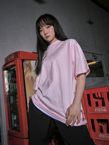 NECY summer new two-color fake two-piece short-sleeved female ins trend simple letter printing inside the base T-shirt