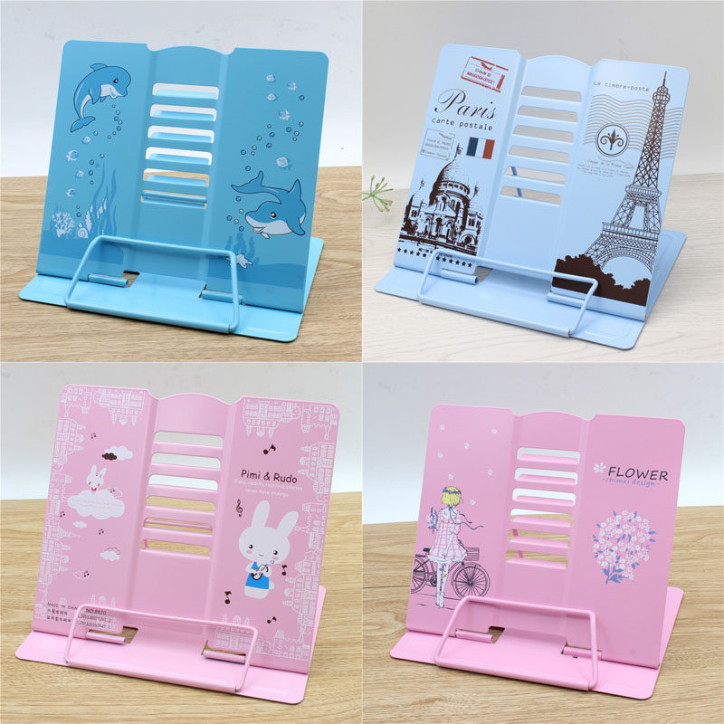 Student desktop bookshelf Simple bookshelf on the table Document stand Reading stand Book file reading stand Music spectrum stand