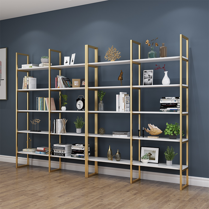 Nordic iron art rack floor bookshelf shelf living room net red nail shop cosmetics display rack ins multi-layer