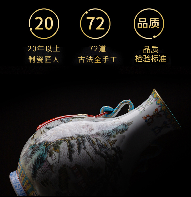 Better sealed up with jingdezhen ceramics small vase manual archaize furnishing articles for ear pipa and home decor