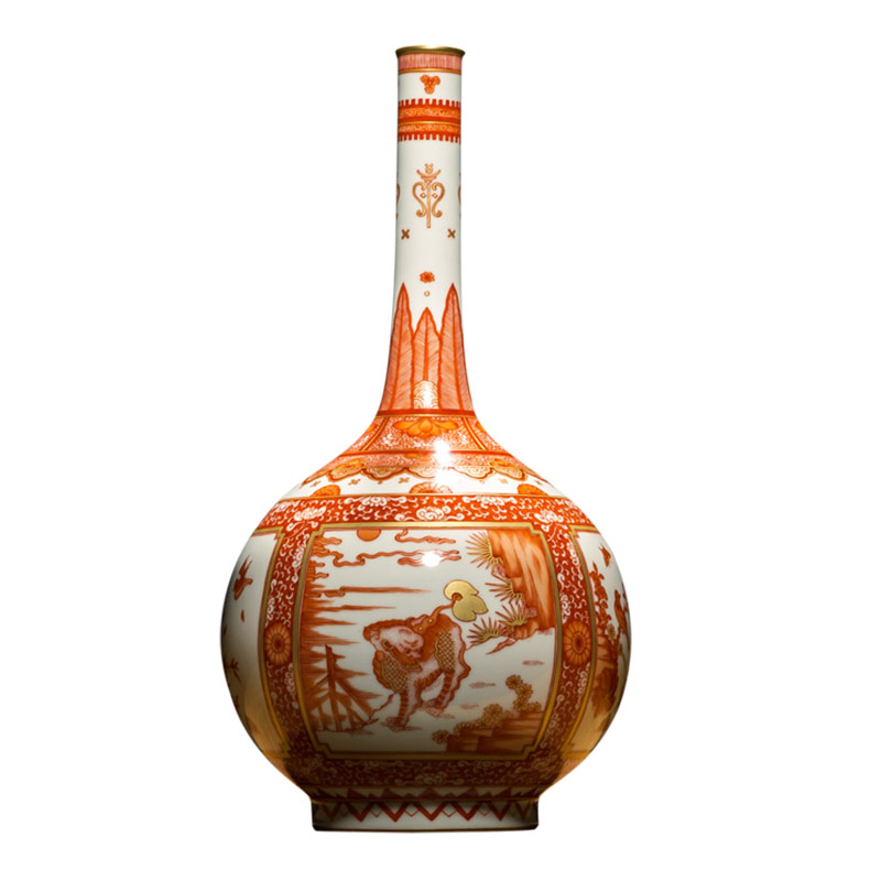 Ning antique hand - made vases, small expressions using sealed up with chinaware sitting room adornment home furnishing articles porcelain Chinese style restoring ancient ways