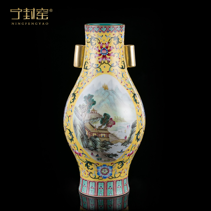 Better sealed up with pure manual imitation the qing qianlong items archaize ceramic furnishing articles 57 th period 】 【