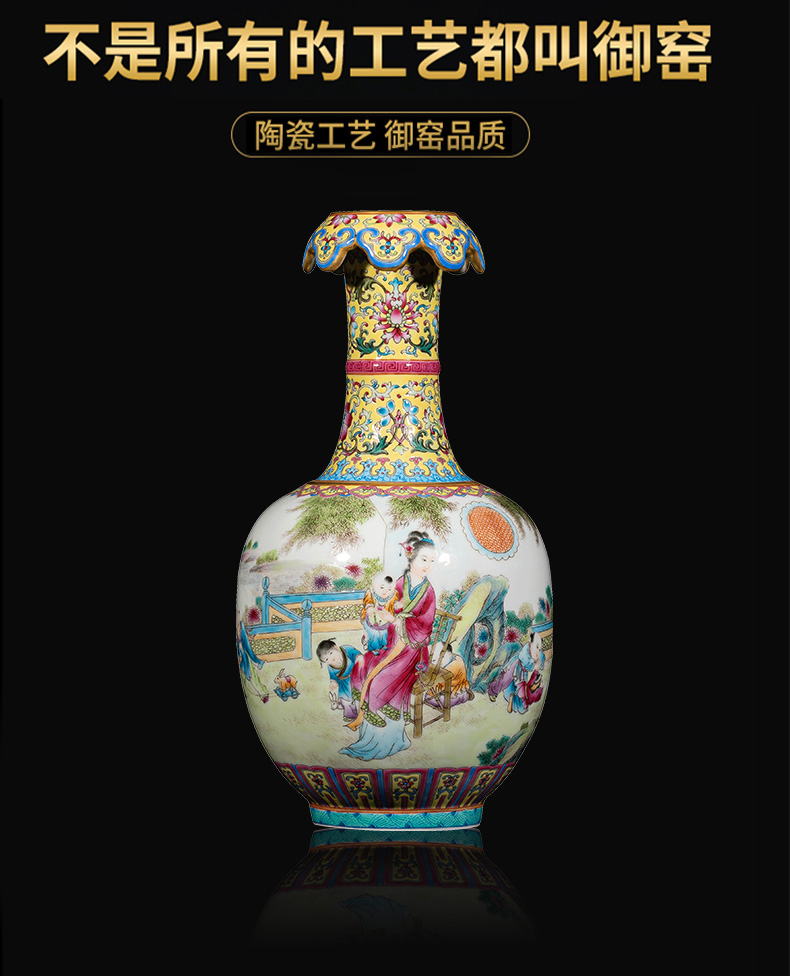 Ning hand - made antique vase seal up with jingdezhen ceramic bottle vase furnishing articles sitting room JingXian woman godson cloud expressions using bottle