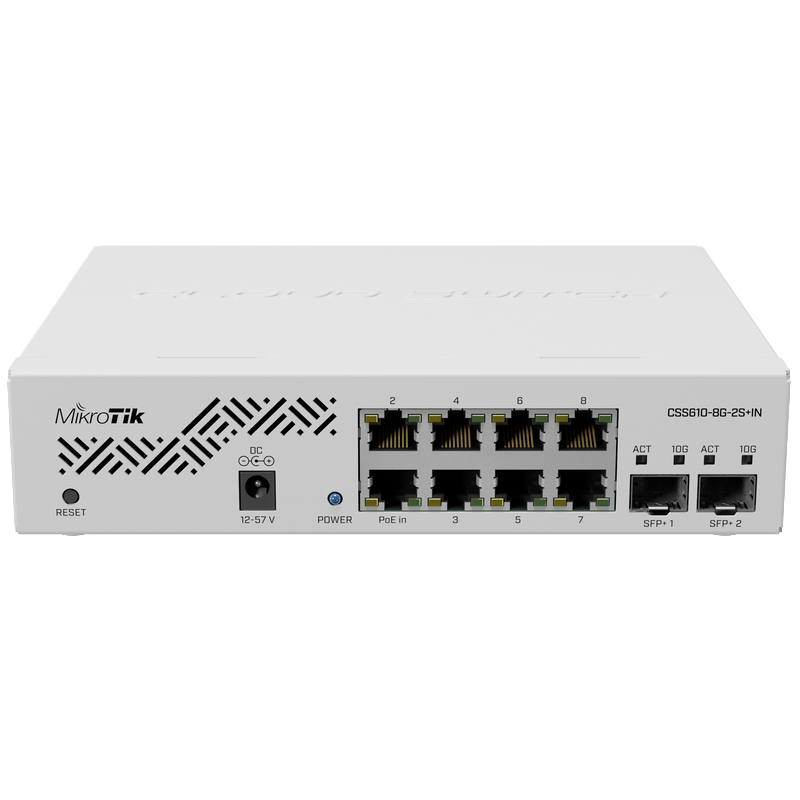 MikroTik CSS610-8G-2S+IN 10-port smart network management 10 Gigabit switch