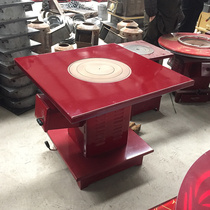 Energy-Saving firewood stove smoke-free new home rural heating multifunctional indoor environmental protection iron stove stove round table