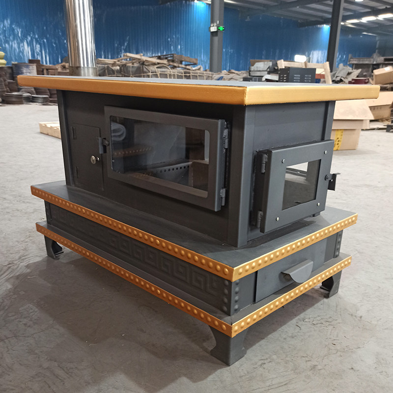 Heating gas stove Domestic Steel Sheet Gasification Return Air Hot Pot Countryside Indoor Barbecue Firewood charcoal grilled Ground Melon Baking Stove