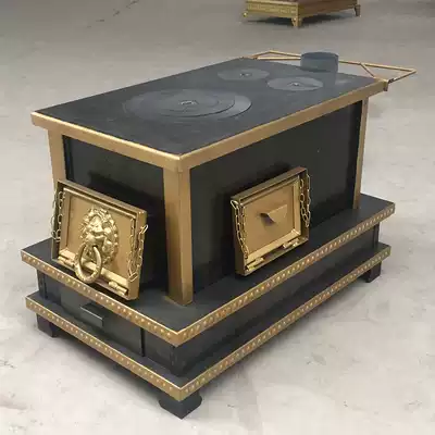 Coal ball stove warm indoor three-door barbecue commercial Xinjiang winter steel plate burning wood wood stove heating stove