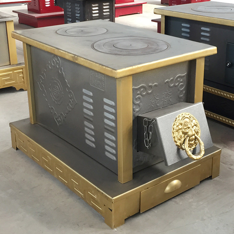 High-efficiency and energy-saving wood stove secondary combustion environmental protection baking heating stove indoor rural Aba Prefecture cooking water Gansu