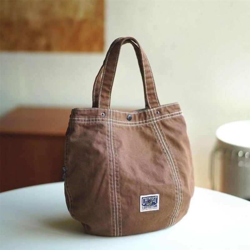 24 Autumn/Winter New Style Small Bag for Going Out, Shell-Shaped Handbag for Work, Small Tote Bag, Denim Canvas Handbag, Handbag 24 Autumn/Winter New Style Small Bag for Going Out, Shell-Shaped Handbag for Work, Small Tote Bag, Denim Canvas Handbag, Handbag