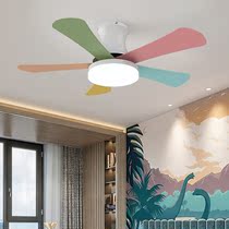 Collar SOLID WOOD CEILING FAN LIGHT CHILDREN ROOM SUCTION TOP FAN LIGHT BEDROOM LIVING ROOM HOME WITH ELECTRIC FAN CHANDELIA