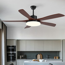 Collar King solid wood ceiling fan lamp Nordic modern minimalist fan light Living room Home 2022 New electric fan chandelie