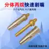 Cutting nozzle 100 type oxygen acetylene liquefied gas gas propane No 2 stainless steel 30 two-piece plum-shaped gas cutting nozzle