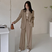 Small suit jacket womens top pants two spring and autumn new Korean version of casual loose suit suit interview formal dress