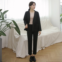 Suit suit womens small formal 2021 spring and autumn new Korean version of thin suit pants two interview tooling