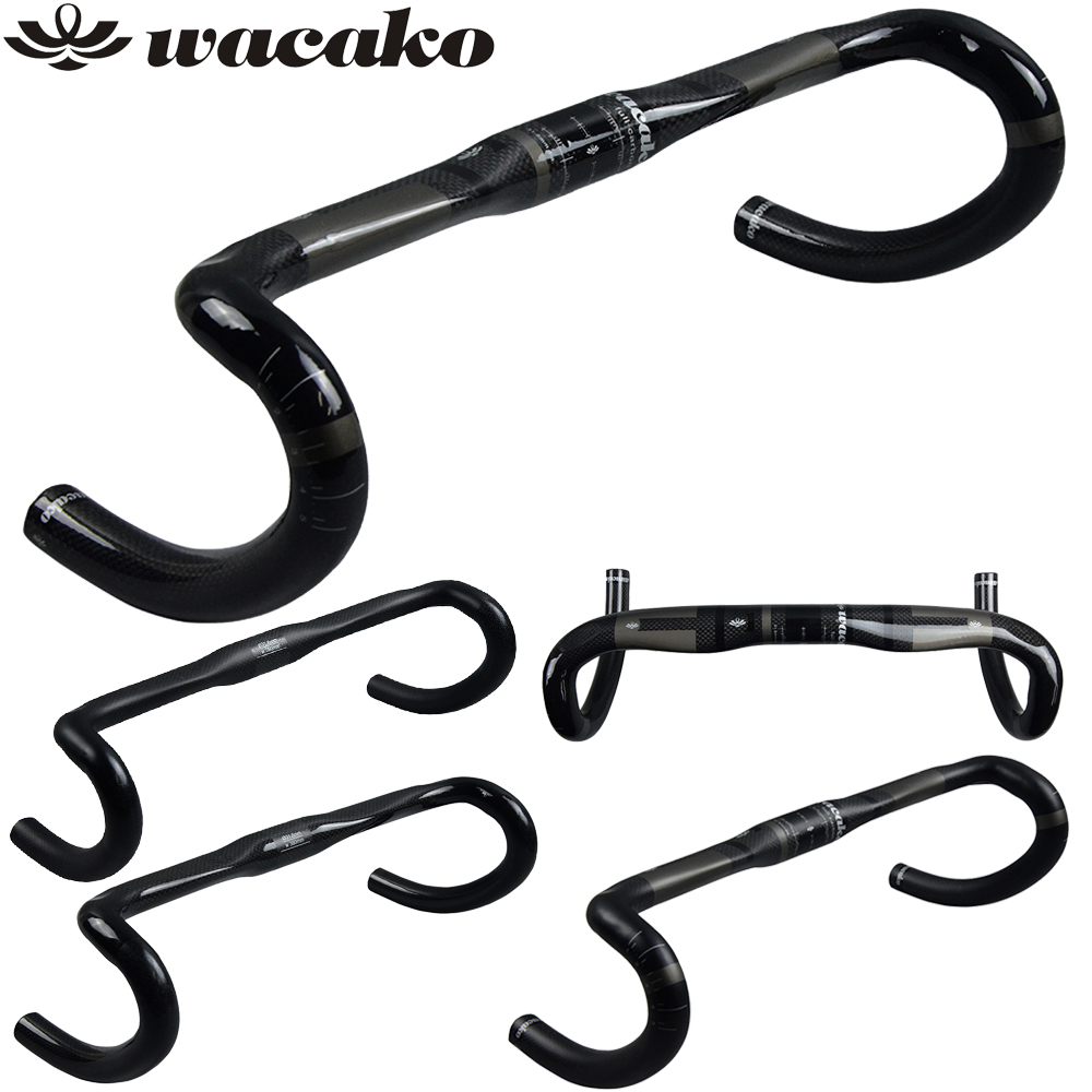 ！ Wacako Road Bike All Carbon Fiber Handlebars Elbow Full Carbon Bend handles Racing small bend handles