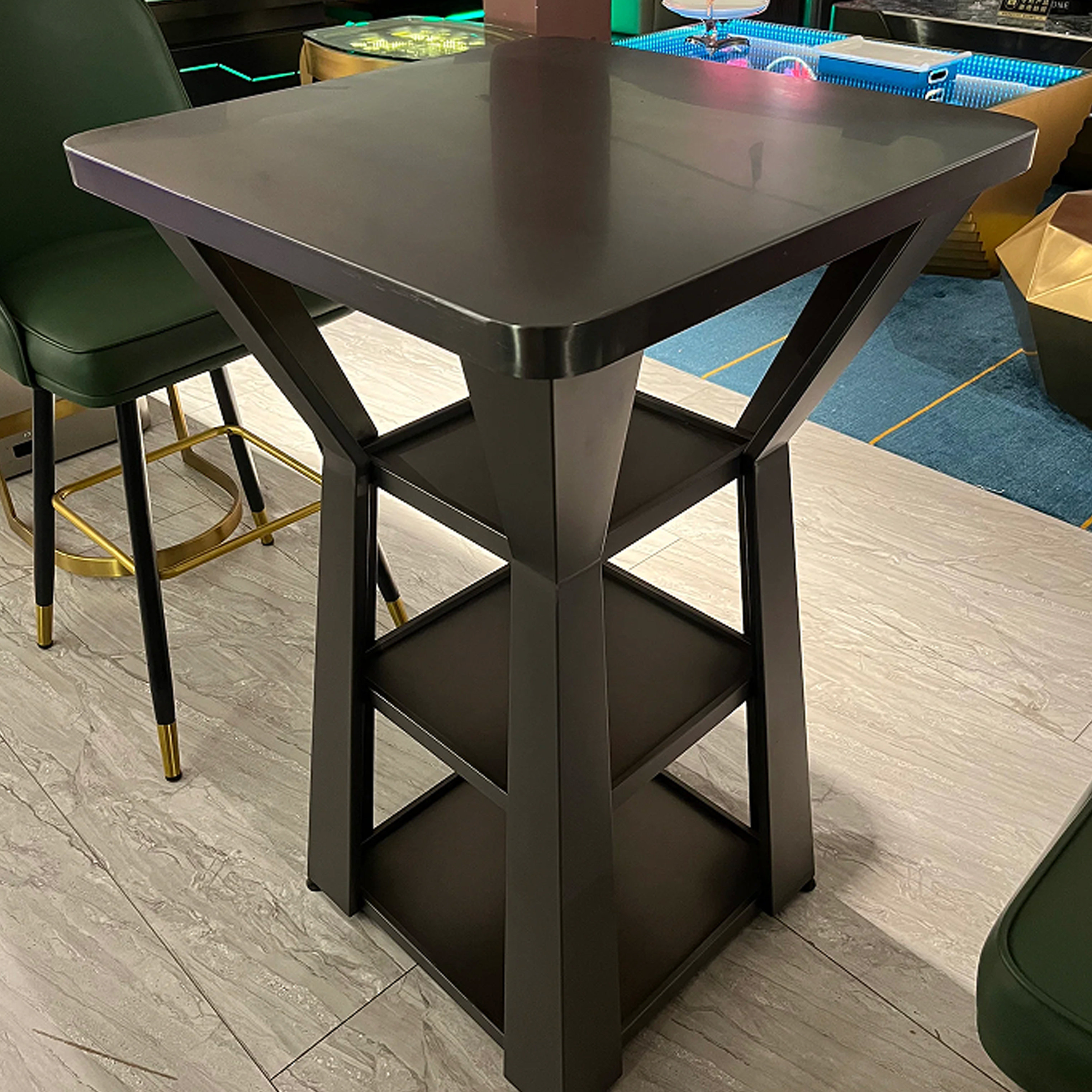 Bar High Table Tables and Chairs Bar Loose Table Simple Still Bar Clear ...