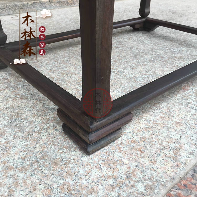 Red đồ nội thất bằng gỗ gụ gỗ hồng mộc nhỏ bàn cà phê nhỏ gọn Minh và nhà Thanh cổ bàn trà gỗ Trung Quốc bàn vuông nhỏ Bảng Side - Bàn trà